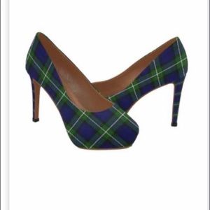 Tartan Plaid Heels size 7